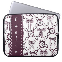 Capa Para Notebook Laço Marrom Coquete