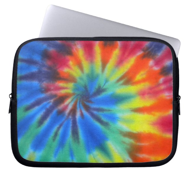 Capa Para Notebook Laço-Tintura espiral azul (Frente)