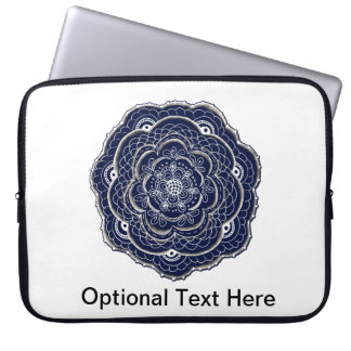 Capa Para Notebook Lacy Crochet Parece Doily Desenhada À Mão