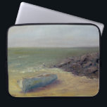 Capa Para Notebook Lado a rolar - Barco na margem<br><div class="desc">O Tide está entrando por Marilyn Wendling. Barco descansando na areia à medida que as ondas se aproximam.</div>