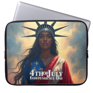 Capa Para Notebook Lady Liberty Reimaginada – Uma Nova Face da Liberd