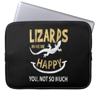 Capa Para Notebook Lagartos me fazem feliz. Você, não tanto