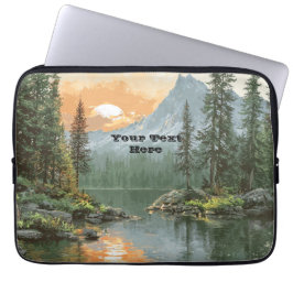 Capa Para Notebook Lago ao Pôr do Sol