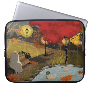 Capa Para Notebook Lago dos Patos - Outono