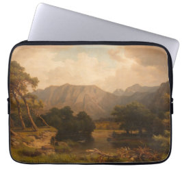 Capa Para Notebook Lago Mountain com Herons - Heinrich Funk