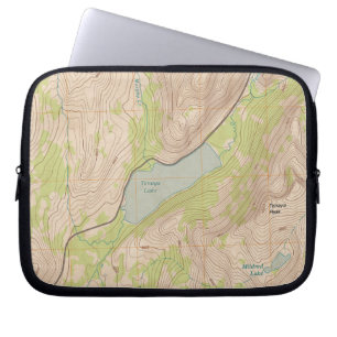 Capa Para Notebook Lago Tenaya, Mapa Topográfico de Yosemite