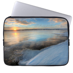 Capa Para Notebook Lago Teslin após uma tempestade de limpeza, Yukon