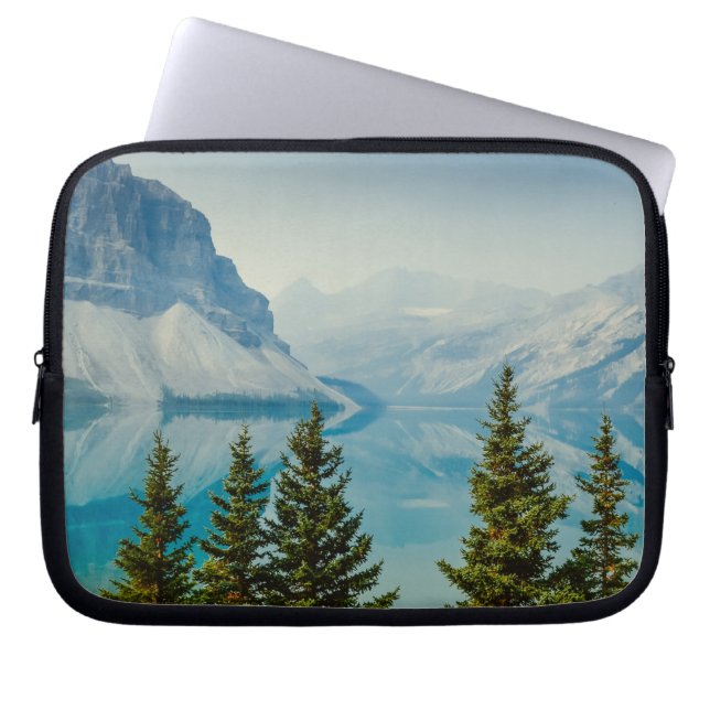 Capa Para Notebook lagoas de montanha do inverno (Frente)