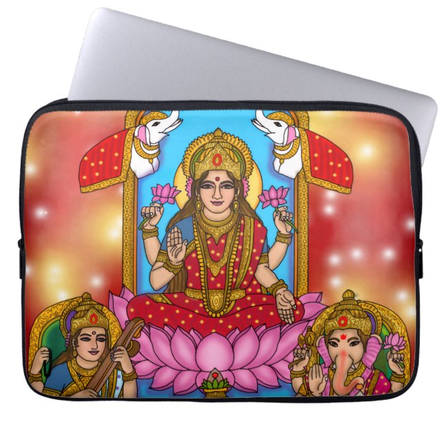 Capa Para Notebook Lakshmi Ganesh  (Frente)
