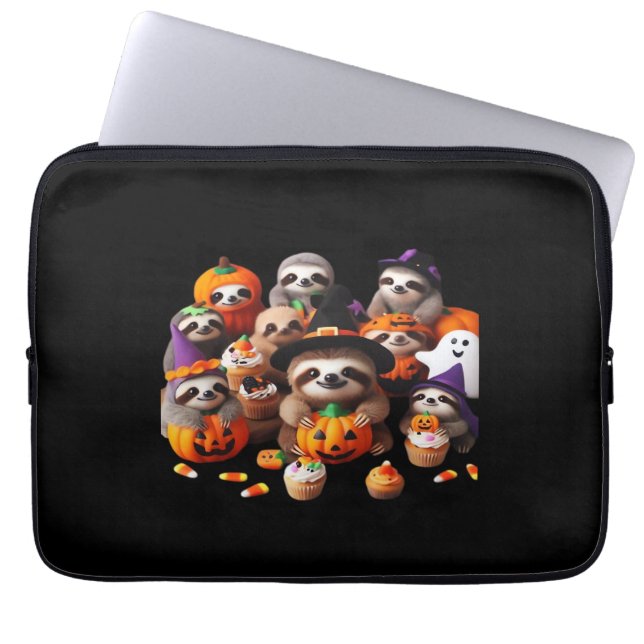 Capa Para Notebook Lama Lenta Largura Camiseta Clássica (Frente)