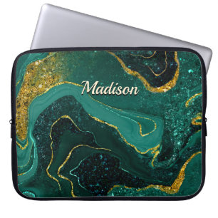 Capa Para Notebook Lâmina de ouro de vassoura-de-bruxaria Elegante