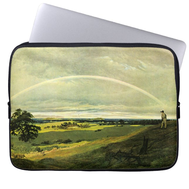 Capa Para Notebook Landscape with Rainbow, famous artwork, (Frente)