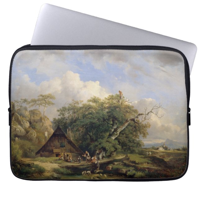 Capa Para Notebook Landschaft bei Gutenstein - Dominik Schufried (Frente)