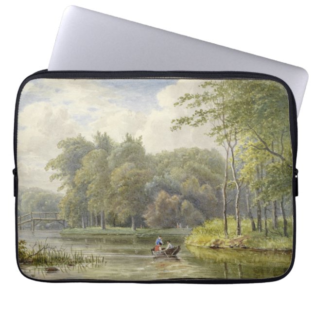 Capa Para Notebook Landschap encontrou Figuren em een Roeibootje Vint (Frente)