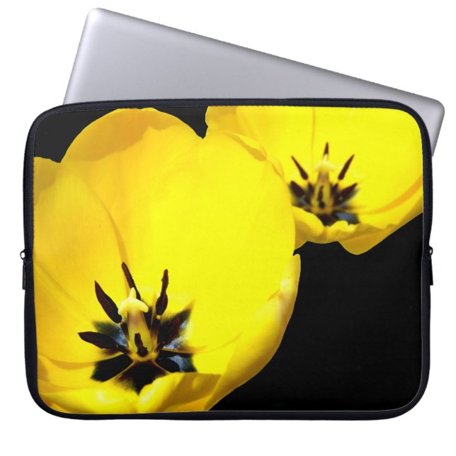 Capa Para Notebook Laptop Amarelo de Tulip (Frente)