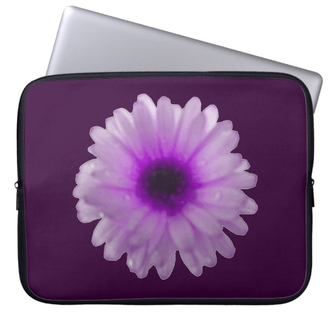 Capa Para Notebook Laptop branco e roxo Marigold (Frente)