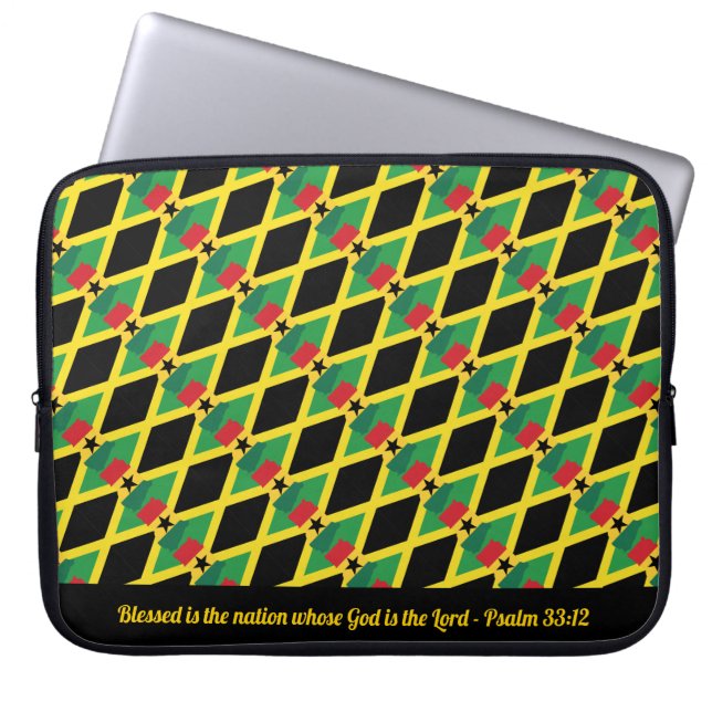 Capa Para Notebook Laptop Cristão GHANA JAMAICA Herança Dupla (Frente)
