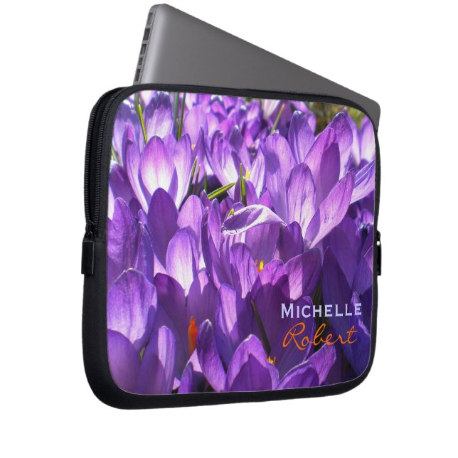 Capa Para Notebook Laptop Crocus Puro *Personalizar* (Frente Esquerda)