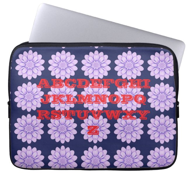 Capa Para Notebook Laptop das Flores de Lavanda Personalizadas (Frente)