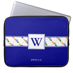 Capa Para Notebook LAPTOP de Bíblia cristã da ÍNDIA Monograma