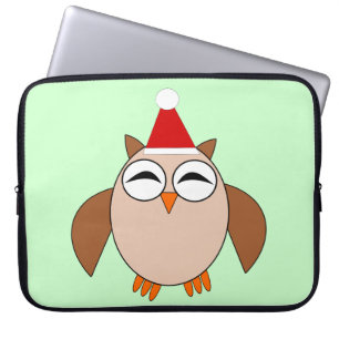 Capa Para Notebook Laptop de Coruja de Natal