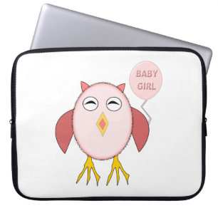 Capa Para Notebook Laptop De Coruja Rosa-Rosa-Rosa