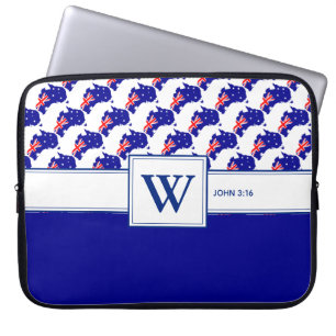 Capa Para Notebook Laptop de Monograma Cristão da AUSTRÁLIA