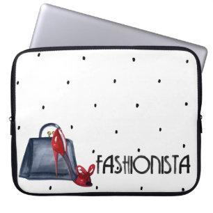Capa Para Notebook Laptop Fashionista - Bolsa de Mala do Computador N