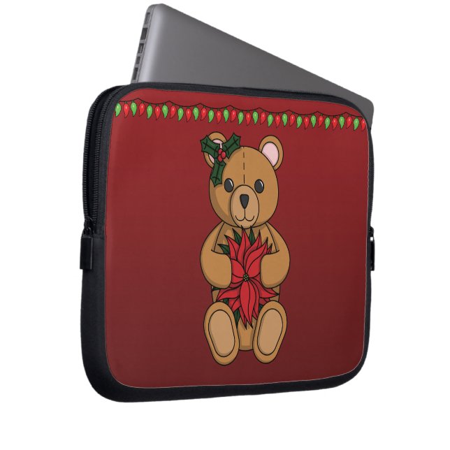 Capa Para Notebook Laptop Gift do ursinho (Frente Esquerda)