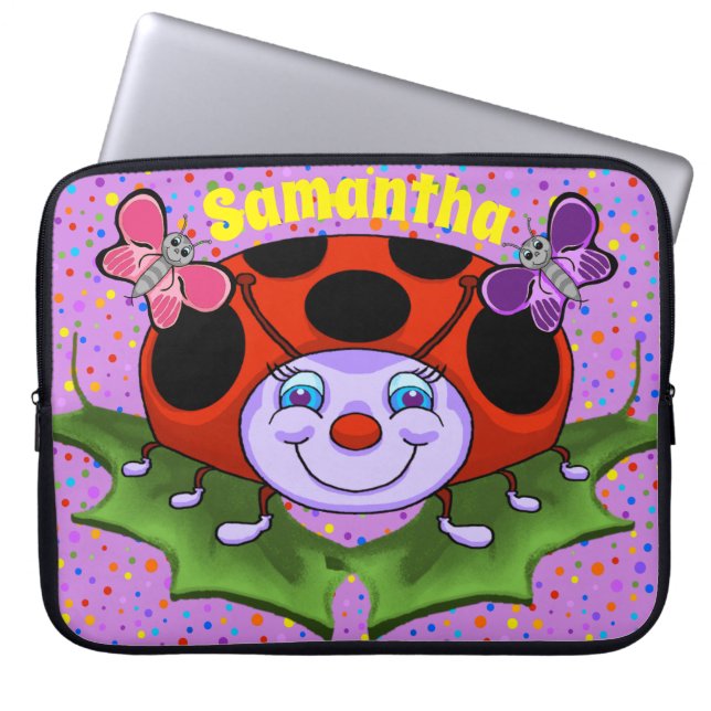 Capa Para Notebook Laptop Ladybug (Frente)