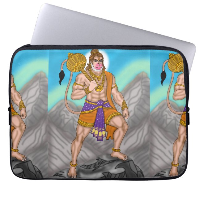 Capa Para Notebook Laptop Lord Hanuman (Frente)