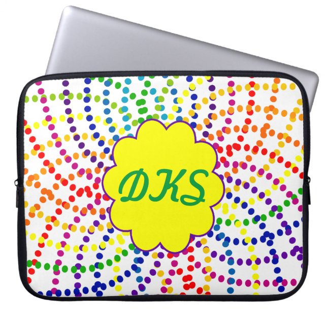 Capa Para Notebook Laptop monograma (Frente)