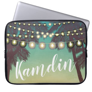 Capa Para Notebook Laptop Personalizado Case Beach Sunset Palm Trees
