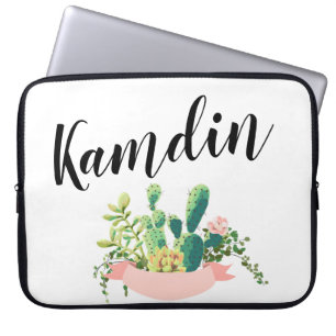 Capa Para Notebook Laptop Personalizado Caso Bohemian Cactus Succulen