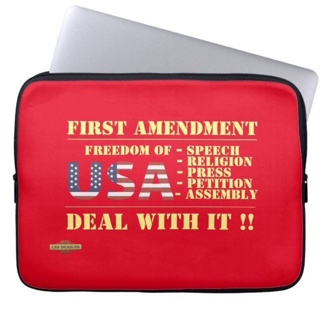 Capa Para Notebook laptop "PRIMEIRA ALTERAÇÃO" (Frente)