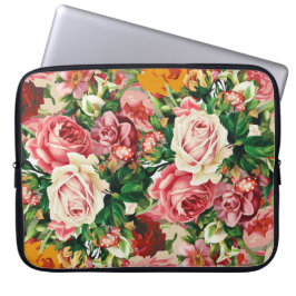 Capa Para Notebook Laptop retrorRosa - Os Rosas são vermelhos - Vinta