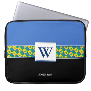 Capa Para Notebook Laptop RUA de Bíblia cristã VINCENTE SVG Monogra
