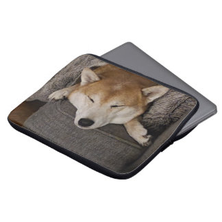 Capa Para Notebook Laptop Shiba Inu Dormindo