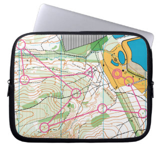Capa Para Notebook Laptop Sleeve - orienteering map