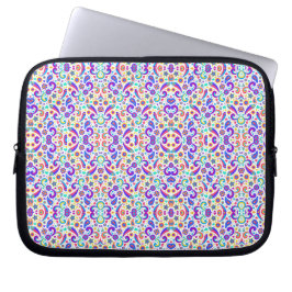 Capa Para Notebook Laptop sleeve with colorful abstract floral 