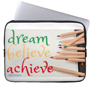 Capa Para Notebook laptop "SONHO, ACREDITE..."
