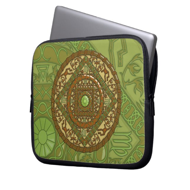 Capa Para Notebook Laptop Virgo Mandala (Frente Esquerda)