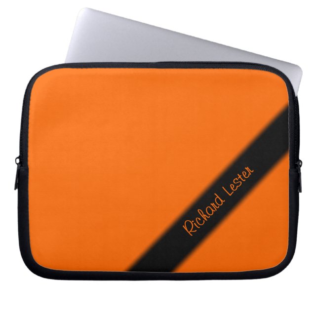 Capa Para Notebook Laranja contínua (Frente)