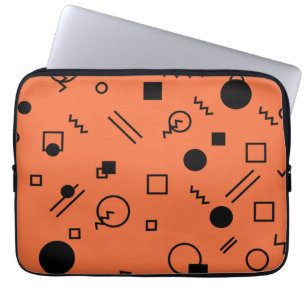 Capa Para Notebook Laranja, diversão, tendências, gráfico geométrico