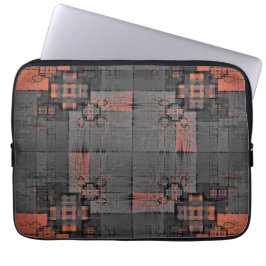 Capa Para Notebook Laranja e Cinza Cruzadas - Laptop Bag
