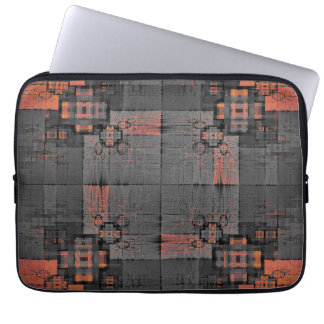 Capa Para Notebook Laranja e Cinza Cruzadas - Laptop Bag