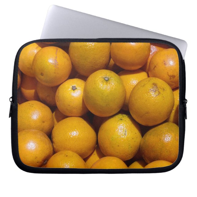 Capa Para Notebook Laranja fruta no mercado da Flórida (Frente)