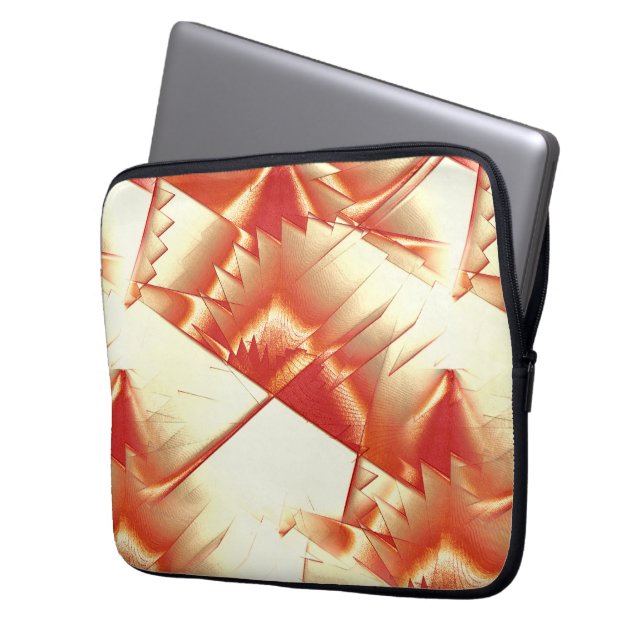 Capa Para Notebook laranja ouro a bege, bruto digitalizado (Frente Esquerda)