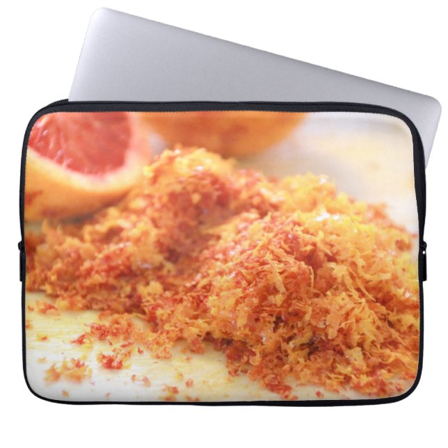 Capa Para Notebook Laranjas do Sangue de Citros Juicos e Zest (Frente)