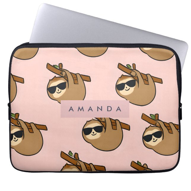 Capa Para Notebook Largura Adorável Personalizada com Padrão de Óculo (Frente)